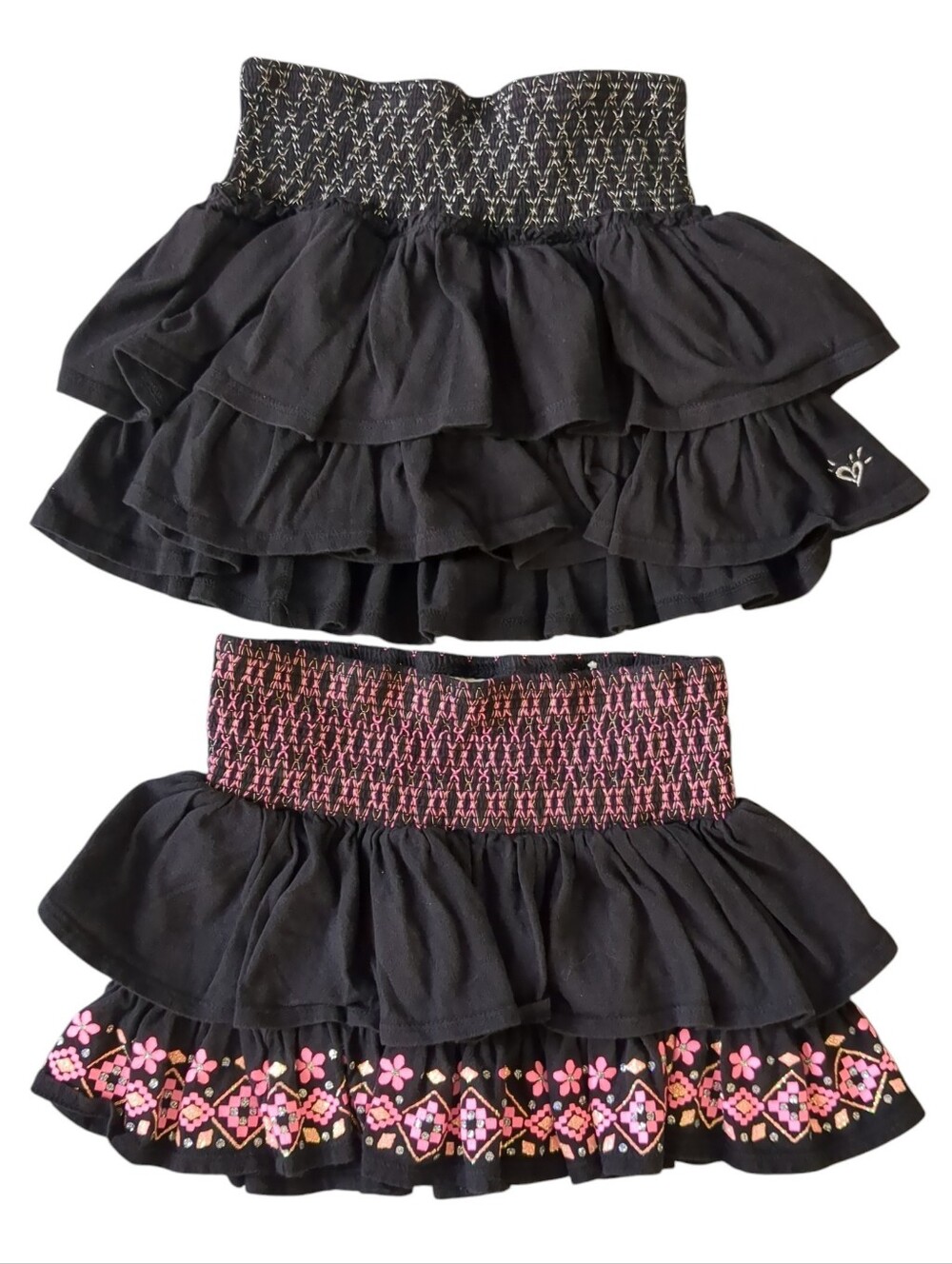 Set Of Girls' Tiered Skorts By Justice (Size 8)